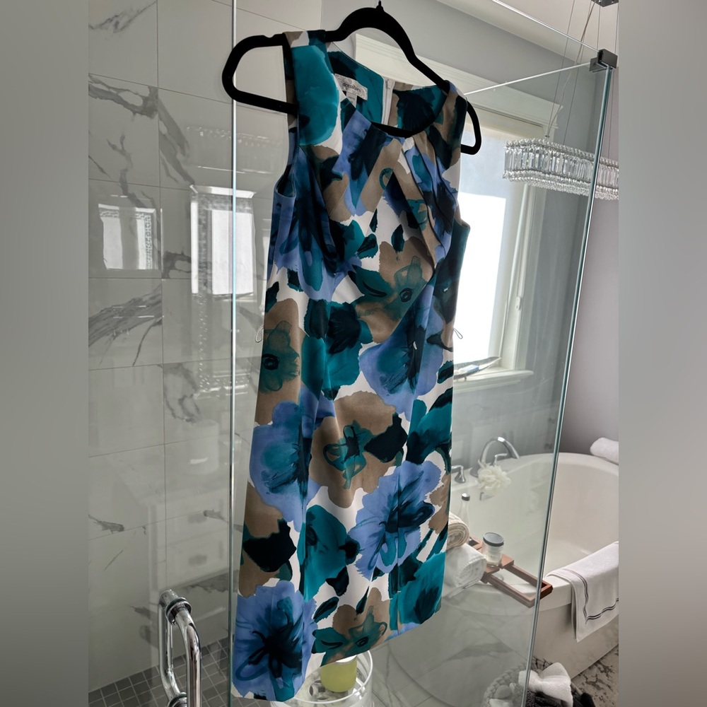 Women who 🦋do lunch cute little🦋 summer size 10 petite dress in blue colours🦋